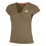 BIDI BADU Kläder BIDI BADU Spectrum V-Neck T-shirt Damer-Brun
