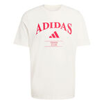 adidas Tenniskl&auml;der adidas Heritage Graphic Tee T-shirt - vit, r&ouml;d