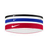 Nike Flex Classic Mixed H&aring;rband 3-pack-Bl&aring;,R&ouml;d