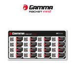 Gamma Rackettillbehör Gamma Gamma Racket Info Internationale Version Sträng Klistermärke 16-pack-Svart