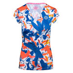 BIDI BADU Kläder BIDI BADU Bella 2.0 Tech V-Neck T-shirt Damer-Mörkblå,Flerfärgad