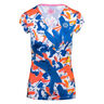 Bella 2.0 Tech V-Neck T-shirt Damer-Mörkblå,Flerfärgad