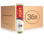 Dunlop Trycksatt boll Dunlop Fort Tournament 4-pack Rör