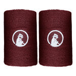 Quiet Please Tenniskläder Quiet Please Long Svettband 2-pack-Rött Vin