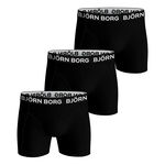 Bj&ouml;rn Borg Kl&auml;der Bj&ouml;rn Borg Stretch Boxershorts 3-pack Herrar-Svart