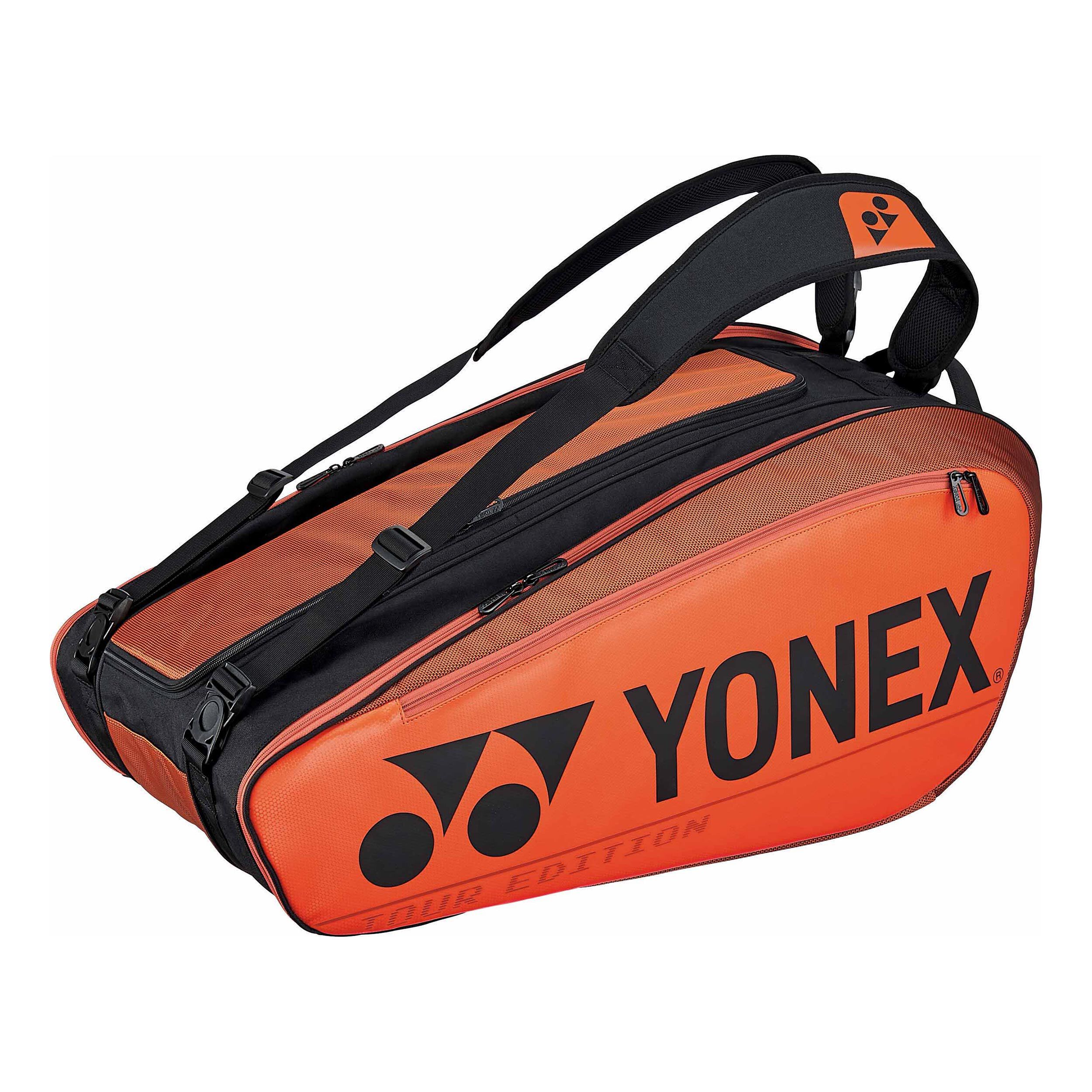 Yonex Pro Racket Bag Racketväska 9 Orange, Svart Yonex Pro Racket Bag Racketväska 9 Orange, Svart