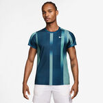 Nike Kl&auml;der Nike Court Victory Dri-Fit Print T-shirt Herrar - petrol, vit
