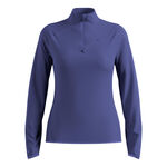 Odlo Kläder Odlo Zeroweight Warm Mid Layer 1/2 Zip Löpartröja Damer-Blå