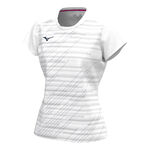 Mizuno Kläder Mizuno Chiba T-shirt Damer-Vit