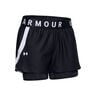 Play Up 2in1 Shorts Damer - svart, vit