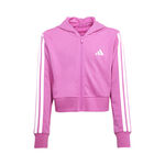 adidas Kl&auml;der adidas 3Stripes Sweat-jacka Barn-Pink,Vit