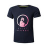 Logo T-shirt Flickor-Mörkblå