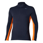 Mizuno Kläder Mizuno Tech Thermal Charge Half Zip Löpartröja Herrar-Blå