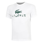 Lacoste Kläder Lacoste Urban Print T-shirt Herrar-Vit