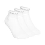 Craft Kläder Craft Core Dry Mid Löparsockor 3-pack-Vit