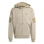 adidas Kl&auml;der adidas 3Stripes Full-Zip Tr&auml;ningsjacka Herrar-beige