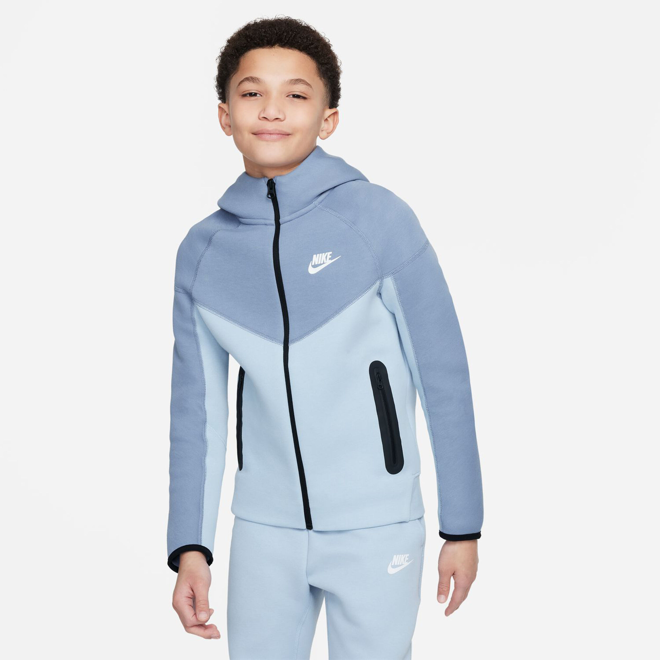 Buy Nike Tech Fleece Full-Zip Sweat-jacka Pojkar Ljusblå, Grå online |  Tennis Point SE