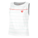 Quiet Please Kläder Quiet Please Wild Poach & Stripe Linne Damer-Vit,Turkos