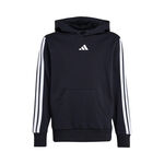 adidas Kl&auml;der adidas 3Stripes Fleece Tr&auml;ningsjacka Pojkar - svart, vit