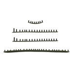Tecnifibre Rackettillbehör Tecnifibre T-Fight TF-40 16/19 Khaki Set Med Band Med Öglor-Svart
