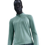 Nike Kläder Nike Pacer Half-Zip Löpartröja Herrar - turkos, silver