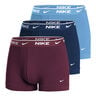 Everyday Stretch Trunk Boxershorts 3-pack Herrar - ljusblå, mörkröd