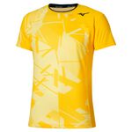 Mizuno Tenniskläder Mizuno Daybreakers Shadow Graphic T-shirt Herrar - gul, 