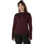 ASICS Kläder ASICS Road Winter Seamless Löpartröja Damer - mörkröd, 