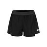 Teamline 2in1 Shorts Damer - svart