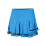 Long Pleat Tier Kjol Damer-Blå,Svart