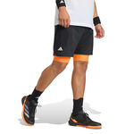 adidas Kläder adidas Club 2In1 Shorts Herrar-svart, orange