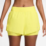 Swift 2in1 Short L&ouml;parshorts Damer-citrongul, silver