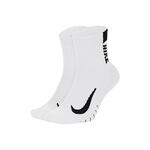 Nike Kl&auml;der Nike Multiplier L&ouml;parsockor 2-pack-Vit,Svart