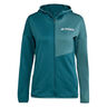 Terrex XPR Light Fleece Löparjacka Damer-Petrol