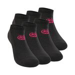 BIDI BADU Leana No Show Tech Socks 6 Pack - black
