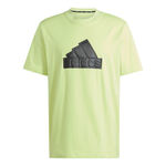 adidas Kläder adidas Future Icon Badge of Sport T-shirt Herrar - lime, svart