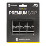 Tennis-Point &Ouml;verlindor Tennis-Point Premium Grip 3-pack-Svart