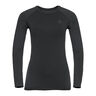Performance Warm Eco BI Top Crew Neck Långärmat Damer-Svart,Antracit