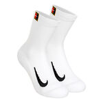 Nike Kläder Nike Court Multiplier Cushioned Tennisstrumpor 2-pack-Vit,Svart