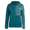 Terrex XPR Light Fleece L&ouml;parjacka Damer-Petrol