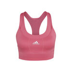 adidas Kläder adidas Medium Support Primeknit Sport-behå Damer-Röd