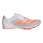 adidas L&ouml;parskor adidas Distancestar Spikes Unisex-vit, r&ouml;d