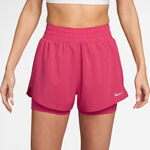 Nike Shorts Nike Dri-Fit One Mid Rise 2in1 3in Shorts Damer - berry, silver