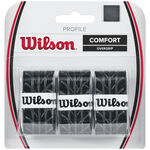 Wilson Överlindor Wilson Profile Overgrip 3-pack-Svart