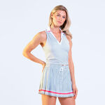 Lucky in Love Kl&auml;der Lucky in Love Pinstripe Lanes Polo Damer - vit, svart