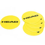 HEAD Träningsutrustning HEAD Målmarkering 6-pack Rund-Gul