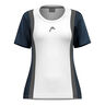 Club 25 Tech T-shirt Damer-Vit,Mörkblå