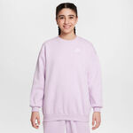Nike Kläder Nike Sportswear Club Fleece Oversized Crew Tröja Flickor-Syrén