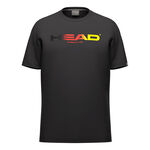 HEAD Kl&auml;der HEAD DTB Rainbow T-shirt Herrar-svart