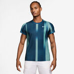 Nike Kläder Nike Court Victory Dri-Fit Print T-shirt Herrar - petrol, vit